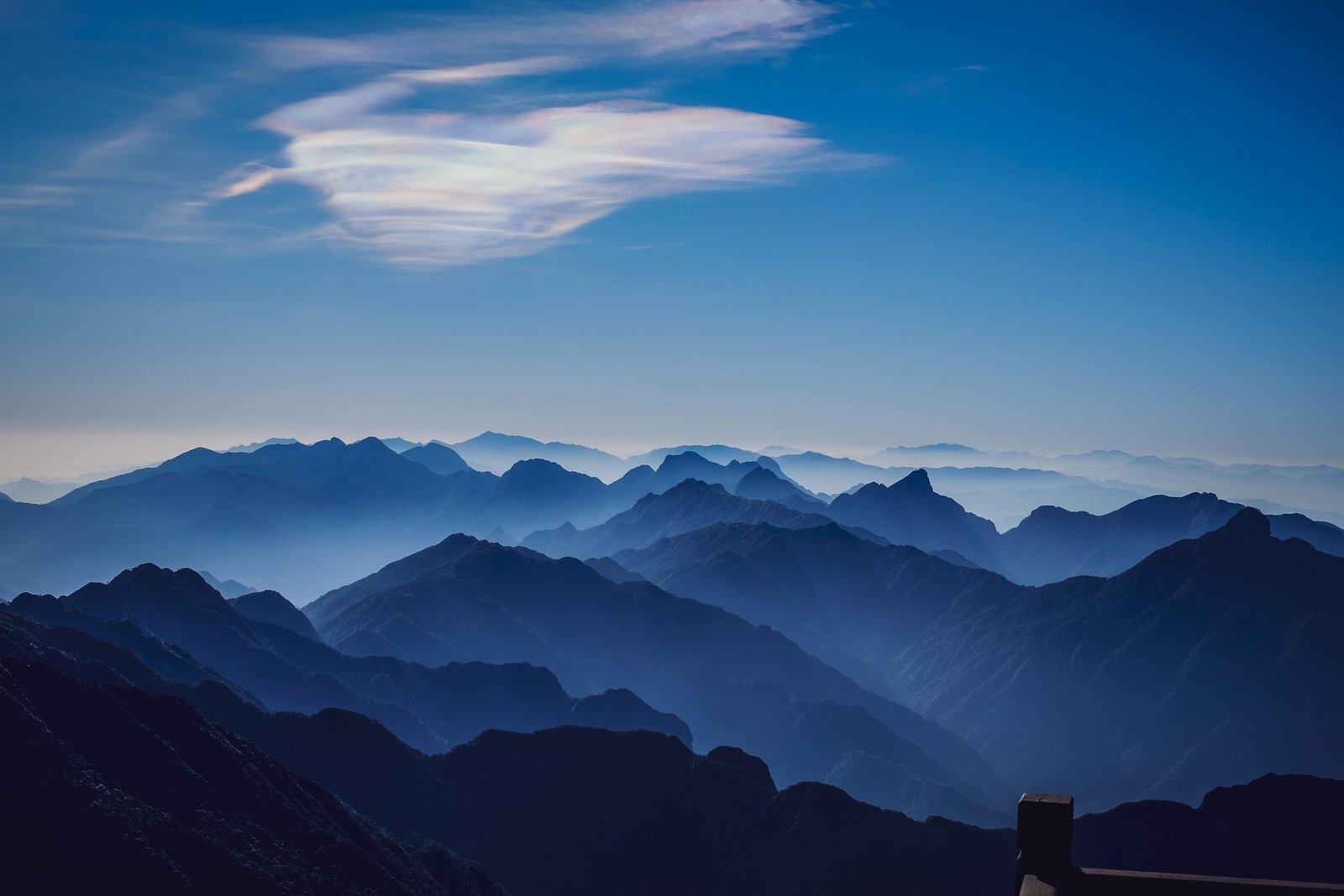Misty mountain landscape of Sapa with terraced rice fields at sunrise