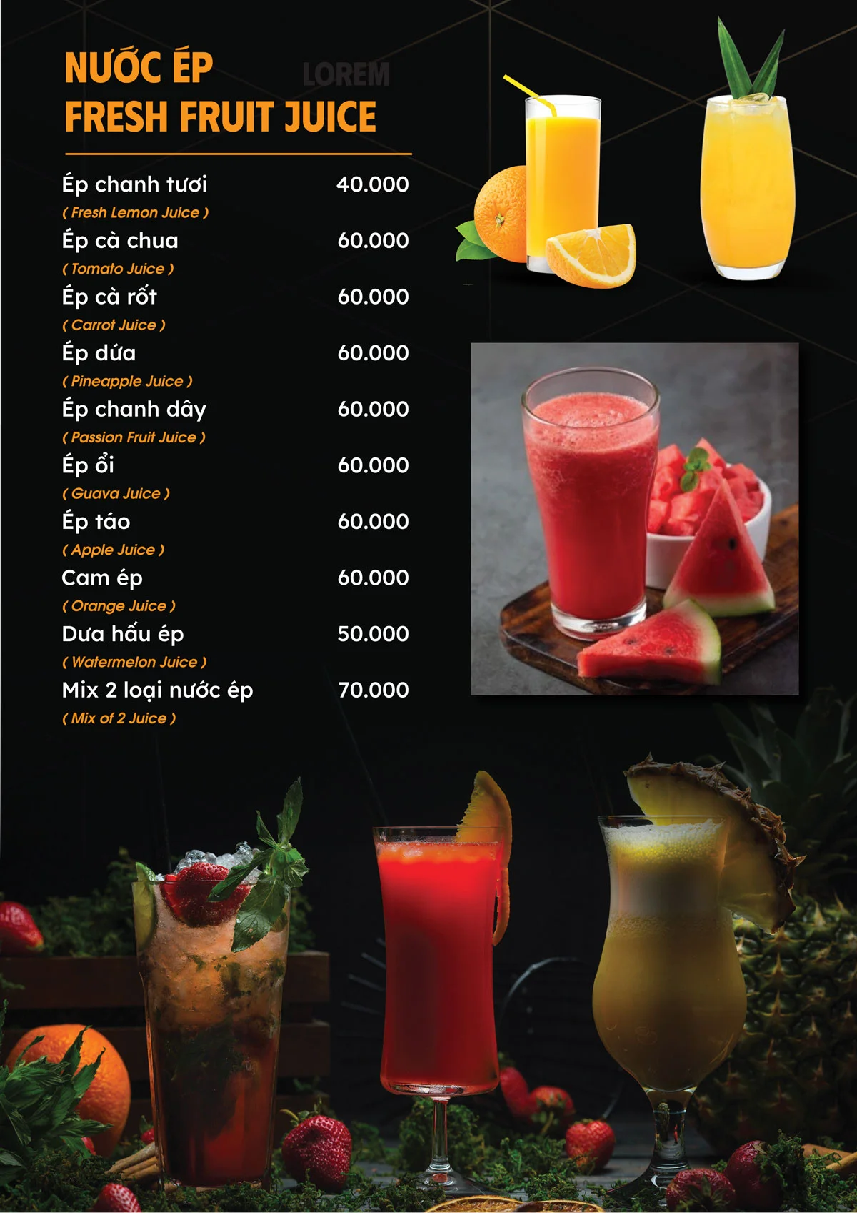 Menu Coffee